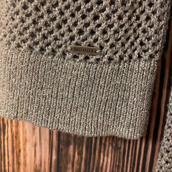 Hollister sparkly silver sweater size medium - Picture 3 of 5